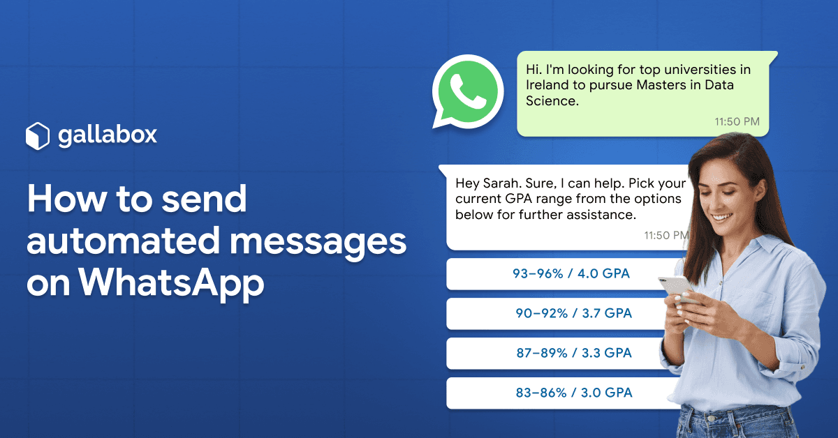 How to send automated messages on WhatsApp